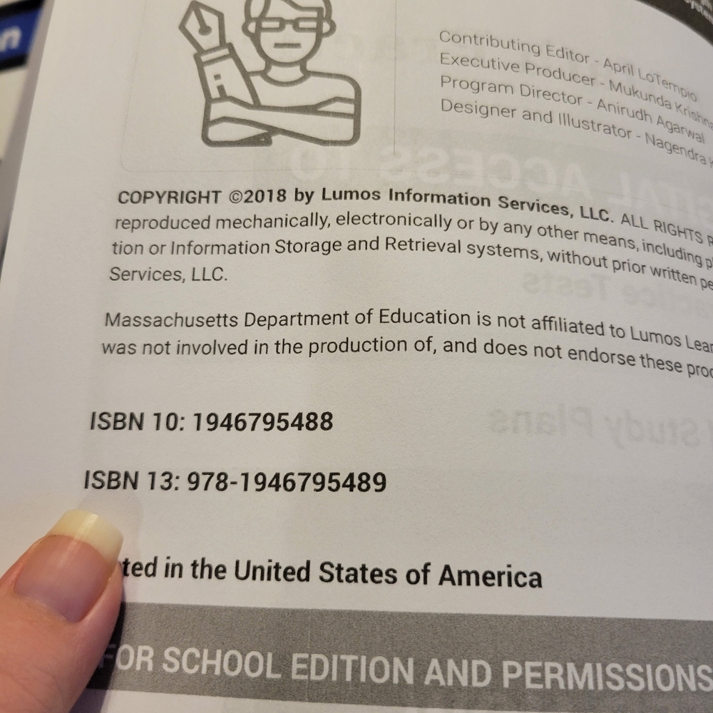 MCAS Test Prep: 5th Grade Math Practice Workbook Revised Edition - Picture 3 of 3